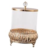 Zanthicia Einzigartiges Bonbonglas mit Deckel, Zuckerbehälter, stilvolles Glas, Heimdekoration, Süßigkeitenaufbewahrung, Küchenbehälter aus Glas mit Deckel, eignet sich nicht zur Aufbewahrung von