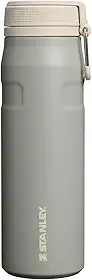 Stanley - Garrafa de água térmica Twistflip, isolada em aço inoxidável para bebidas quentes e frias, resistente a fugas, 710ml, Sage Grey