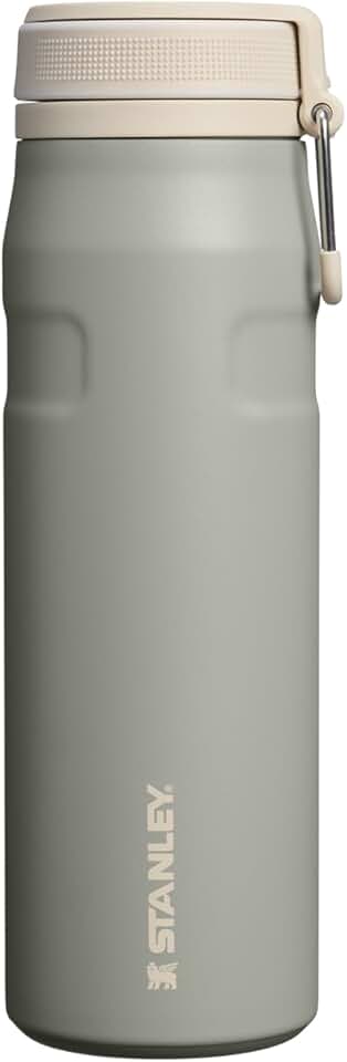 Stanley - Garrafa de água térmica Twistflip, isolada em aço inoxidável para bebidas quentes e frias, resistente a fugas, 710ml, Sage Grey
