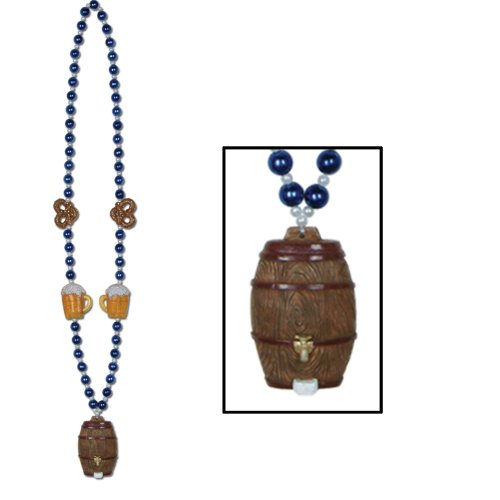 Beistle Oktoberfest Beads with Keg Medallion