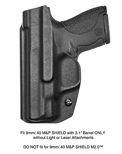 Maxxpro Iwb Kydex Pistol Holster For Smith & Wesson 9Mm/.40 M&P Shield With 3.1" Barrel, Inside Waistband With Adjustable Cant & Audible-Click Retention For Concealed Carry, Right Hand #TOP1