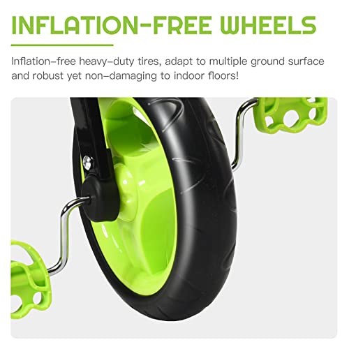 Infans Kids Tricycle Rider With Adjustable Seat, Storage Basket, Premium Quiet Wheels, Non-Slip Handle (Green) #TOP7