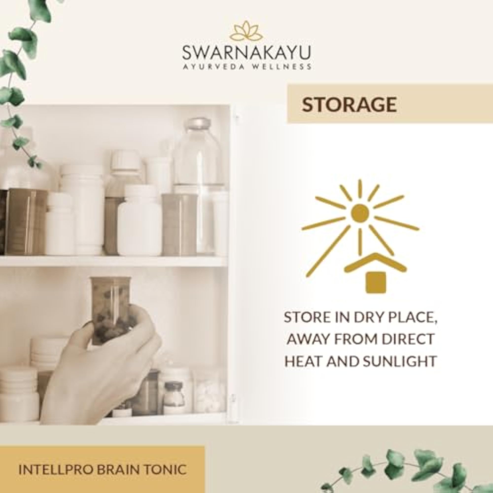 Swarnakayu 24K Bhasma Brain Supplements with Ashwagandha