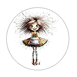 90 Happy Birthday Woman Whimsy Cake Handmade Stickers Scrapbook Journal Planner Envelope Label 1.5 inch Round Seals Party Favor