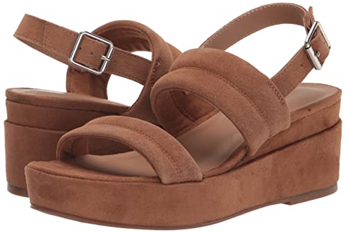 Blondo Women's Nyla Wedge Sandal, Tan Suede, 8.5 #TOP6