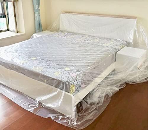 1 Pack Furniture Cover, Plastic Sofa Cover Protector, Extra Large Waterproof Bed Couch Household Slipover Transparent Dust Proof Sheet Cloth for Moving Long Term Storage. 2*2M / 3*4M / 4*5M