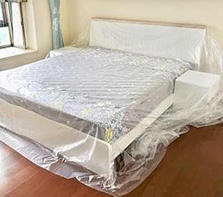 1 Pack Furniture Cover, Plastic Sofa Cover Protector, Extra Large Waterproof Bed Couch Household Slipover Transparent Dust Proof Sheet Cloth for Moving Long Term Storage. 2*2M / 3*4M / 4*5M