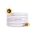 Camco TastePURE 10-Ft Water Hose - RV Drinking Water Hose Contains No Lead, No BPA & No Phthalate - Features Diamond-Hatch Reinforced PVC Design - 1/2” Inside Diameter, Made in the USA (22743)