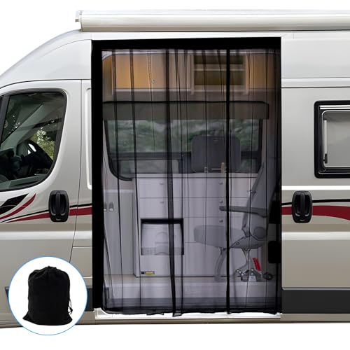 ZATOOTO Van Bug Screen Magnetic Sliding Door Van Screen Mesh Curtains Easy to Install and Remove, Universal Fly Screen for Mercedes Sprinter Ford Transit RAM Promaster and Campervans, 71"(H) x 59"(W) by ZATOOTO - Image 9