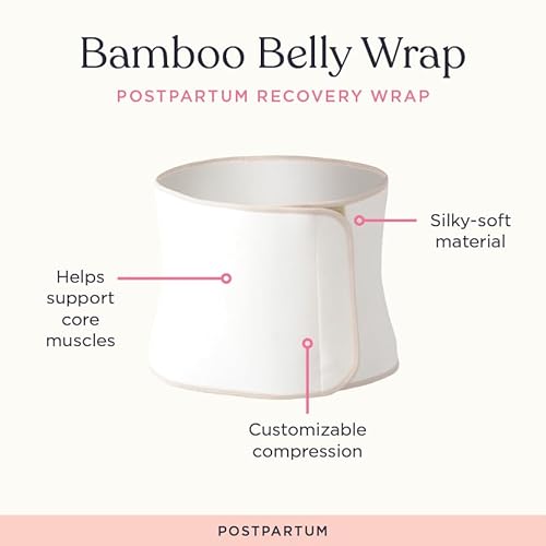 Belly Bandit Viscose From Bamboo Belly Wrap - Our Softest Postpartum Belly Wrap Covered in Bamboo Viscose for Comfy & Gentle Coverage on C-Section, Natural, Small