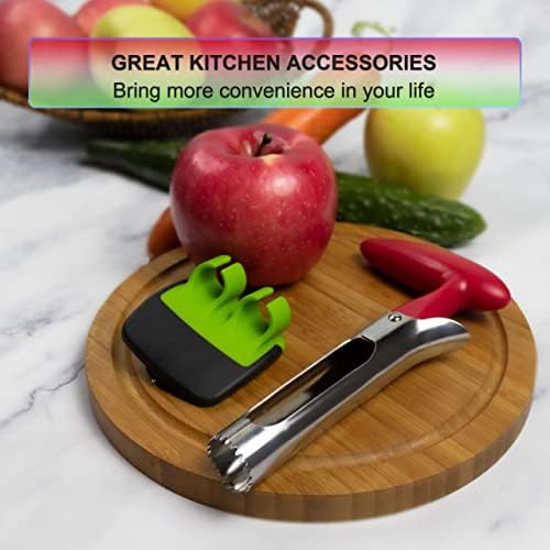 Potato Peeler Apple Corer Tool Set - Pack of 2 - Kitchen Kit | Pumpkin Carving Tool, Fruit Vegetable Seeds Corer & Double Finger Guard Peeler