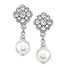 1928 Bridal Amore Simulated Pearl Drop Earrings