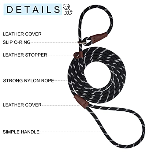 Boswany Nylon Rope Slip Lead for Small Dogs #TOP26
