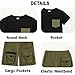 Azmxynol Tween Boys Clothes Kids Summer Short Sleeve Shirt Top + Cargo Shorts 2 Pieces Spring Youth Casual Outfit Set Size 9 10