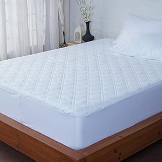Ackly Quilted Mattress Protector King Size - 40cm Extra Deep Fitted King Size Mattress Protector - Hypoallergenic King Mattress Protector - Kingsize Mattress Protectors (Not Waterproof )
