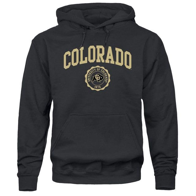 Barnesmith University of Colorado CU Buffaloes Hooded Sweatshirt Heritage Black Small