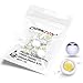 Chanzon 10 pcs High Power Led Chip 5W Cool White (9000K-10000K/600mA-700mA/DC 6V-7V/5 Watt) Super Bright Intensity SMD COB Light Emitter Components Diode 5 W Bulb Lamp Beads DIY Lighting