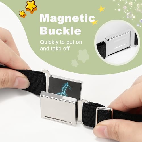 XZQTIVE 2 Pack Kids Adjustable Magnetic Belt Boys Girls Elastic Belt with Easy Magnetic Buckle by XZQTIVE - Image 3
