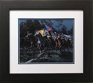 Mort Kunstler "Lee Takes Command New Custom Framed Art 17.5" x 19.5"