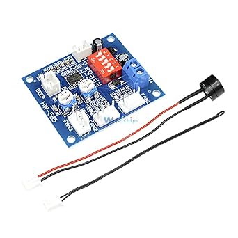 NTC 3950 Thermistor PWM Temperature Probe Speed Controller Board Control Module Buzzer DC 12V CPU Fan High-Temp Alarm Heat Sink