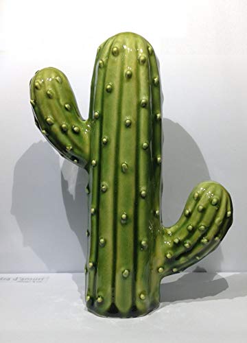 Petra d'amuri Cactus en céramique sicilienne H 18 cm Made in Sicily