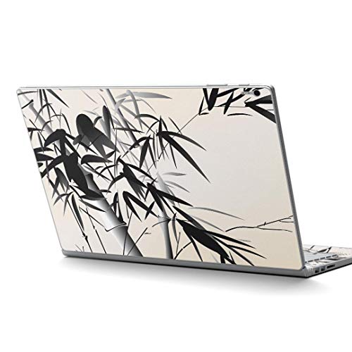 igsticker Surface Book2 Book3 15inch 専用 スキンシール サーフェス ブック 15インチ用 シール 005391 クール 和風 和柄 竹