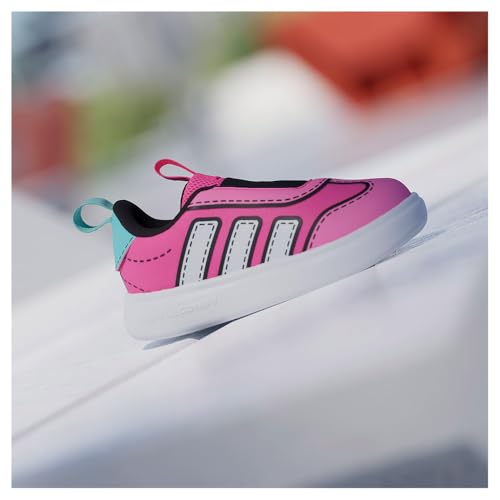 adidas Unisex-Baby Bubblecomic I, Lucid Pink/White/Flash Aqua, 7 by adidas - Used condition - US$24.60