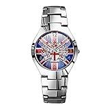 Mens Watches Silvery Steel Band Top Brand Waterproof Japan Quartz Watch Christmas Men Business Clock...