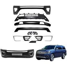 Complete Front Bumper Assembly Compatible with 2018-2021 Ford Expedition | Direct Replacement Bumper Cover F1000747-A / JL1Z17D957BPTM2018 2019 2020 2021