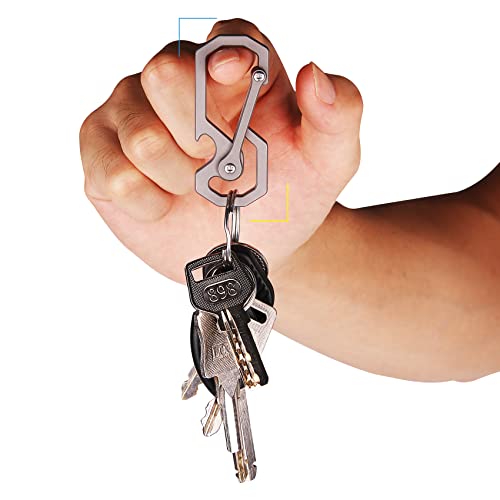 Tibitdeer Titanium Keychain, Heavy Duty Key Chain Bottle Opener, Multifunctional Carabiner Car Key Chains For Men And Women #TOP1