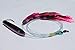 4in Purple/Black Holograph Cedar Plug Daisy Chain with UV Saltwater Fishing Lure for Mahi Tuna Sails Wahoo