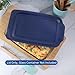 Replacement Lids fits Pyrex 9x13 233 Glass Casserole Baking Dish Container with Tab Handles, for 3-Quart Model 233-PC (2-Pack, Navy)