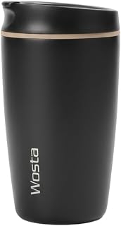 Wosta SmoothSip Slider Insulated Stainless Steel Coffee Tumbler, Reusable Iced Coffee Cup, Hot Coffee Travel Mug, BPA Free... Price In India