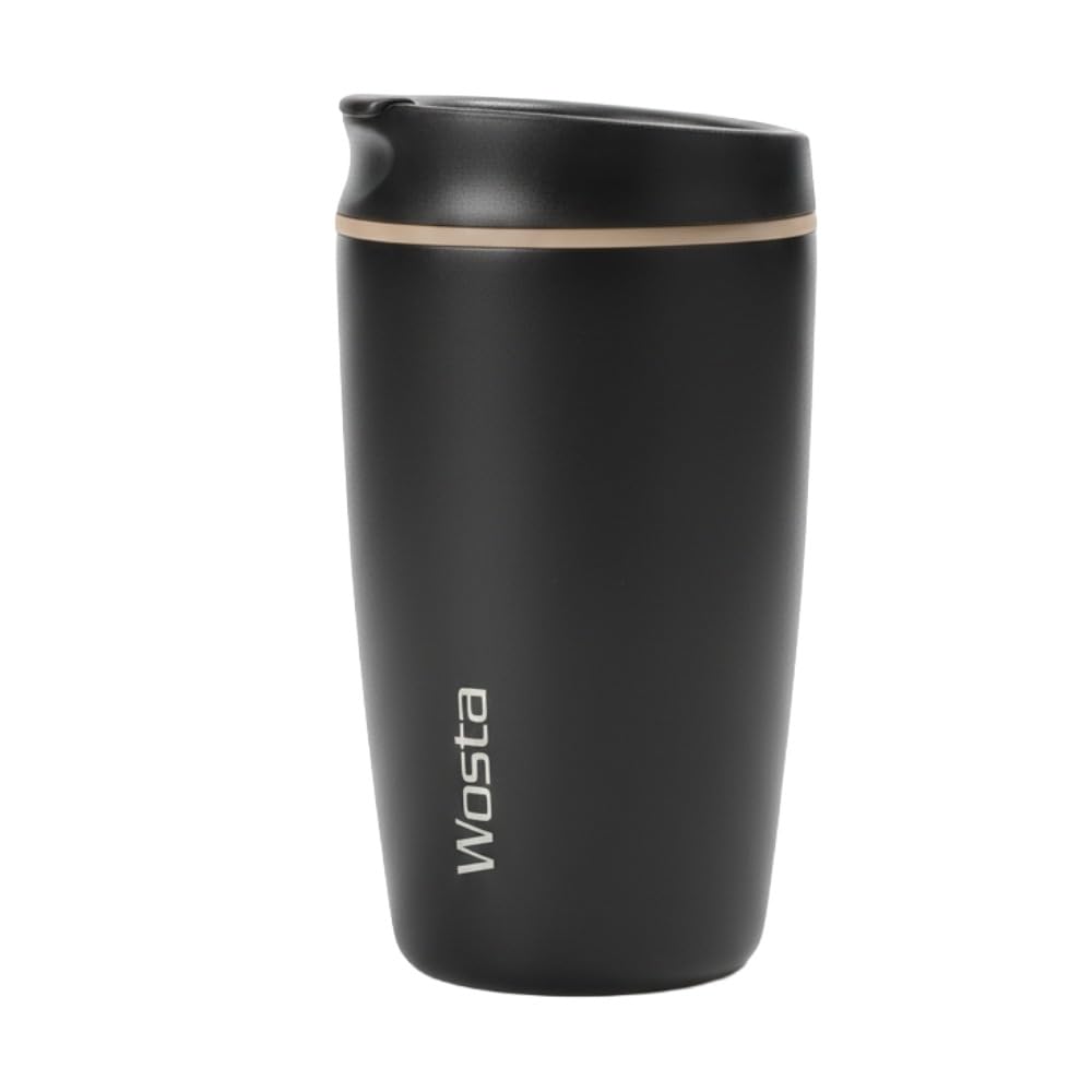 Wosta SmoothSip Slider Insulated Stainless Steel Coffee Tumbler, Reusable Iced Coffee Cup, Hot Coffee Travel Mug, BPA Free...