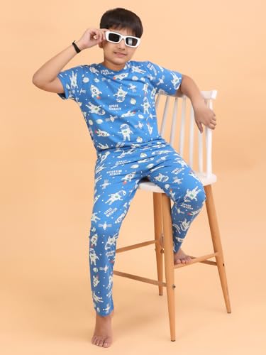 Image of Ninos Dreams Boys Cotton Coord Set /Boys Night Suit /Boys Loungewear /Boys Night Dress