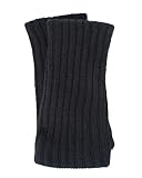 FosterNatur, Merino Sportliche Armwärmer/Pulswärmer, 100% Wolle Merino extrafein Schwarz