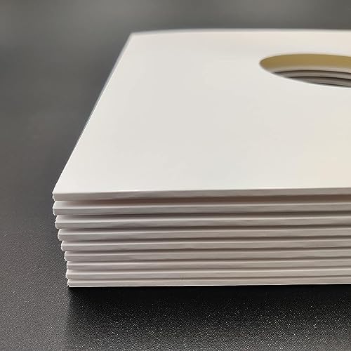 Pochettes pour disques vinyles de 30,5 cm avec tranche de 3 mm blanches premium