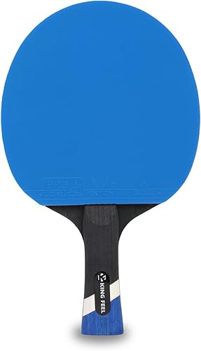 Miniatura 2 de Raquetas profesionales de ping pong, ligeras raquetas de tenis de mesa de fibra de carbono con hoja de 7 capas, esponja premium de 0.08 pulgadas,