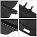 FREEMOTOR802 Compatible with 2014-2018 Jeep Cherokee Rear Cargo Cover, Black Vinyl + Aluminum Rod Trunk Security Shield Shade