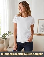 Basic Treasure 3er-Pack Damen-T-Shirts, Kurzarm, 100% Baum – Ansicht 3
