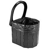 Cómodo de llevar: este inodoro portátil plegable es fácil de montar y plegar. Se puede plegar a un altura de tan solo 6 cm. Es muy compacto y ahorra espacio. Es ligero y viene con bolsa de transporte para un fácil transporte.