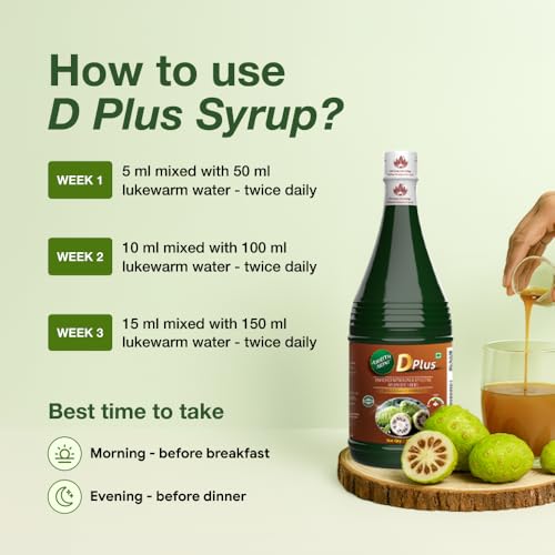 Amrith Noni D Plus Juice 1000 ml | Suitable for Pre-Diabetic & Post-Diabetic Wellness | 80% Pure Noni Extract with 20% Ayurvedic Herbs | Helps Support Healthy Blood Sugar & Energy Levels | No Added Sugar