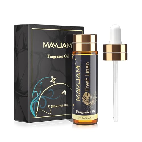 MAYJAM Aceite Perfumado de Lino Fresco 10ML, Aceite con Fragancia Para Difusores de Aceites Esenciales, Aromaterapia, Hogar