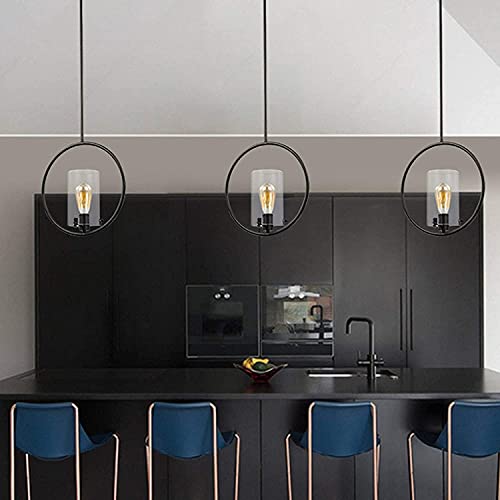 Lámpara de araña creativa y minimalista con luz circular elegante 5