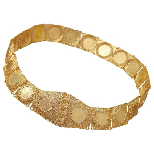 Cadena de cintura antianudamiento para vestidos: cinturón de vientre de metal