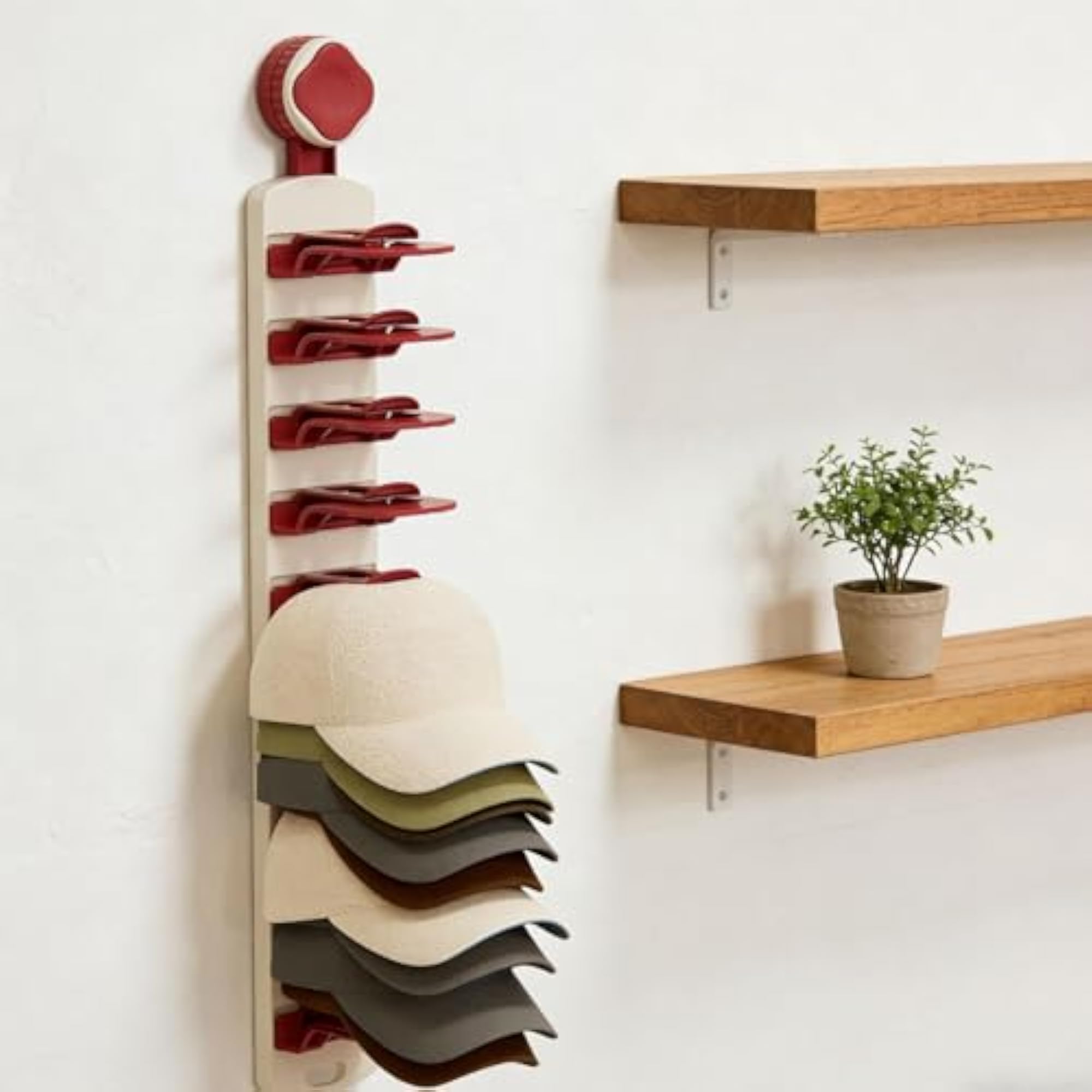 Hat Organizer Holder for Baseball Caps, Space-Saving Design