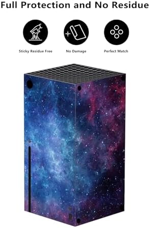 PlayVital Magic Sky Custom Vinyl Skins for Xbox Series X, Wrap Decal Cover Stickers for Xbox Series X Console Controller - 2