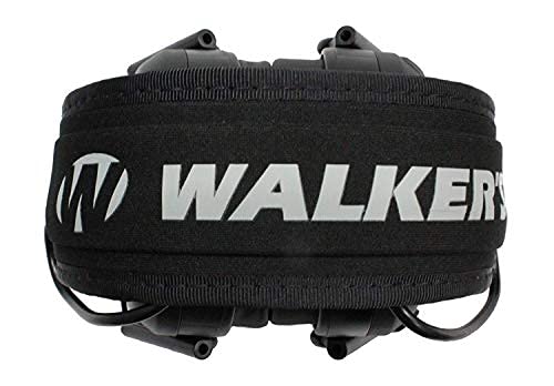 Walker's Razor Slim Shooter Electronic Hunting Folding Hearing Protection Earmuffs W/ 23Db Noise Reduction And Shockproof Carrying Case, Black Patriot #TOP5