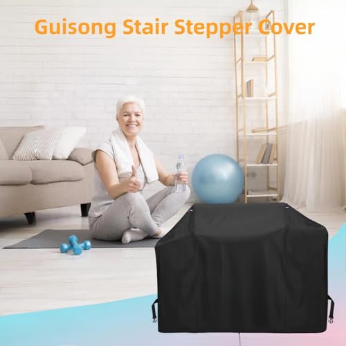 Guisong Exercise Bike Cover for Sunny Health and Fitness Elite Recumbent Cross Trainer,Heavy Duty Fitness Equipment Cover for Elliptical Machine,72\"L x 34\"W x 51\"H - Thumbnail 7