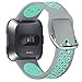 XIMU Sport Bands Compatible with Fitbit Versa/Versa 2 / Versa Lite, Soft Silicone Waterproof Breathable Sport Watch Strap Replacement Wristband Accessories Women Man for Versa Smart Watch